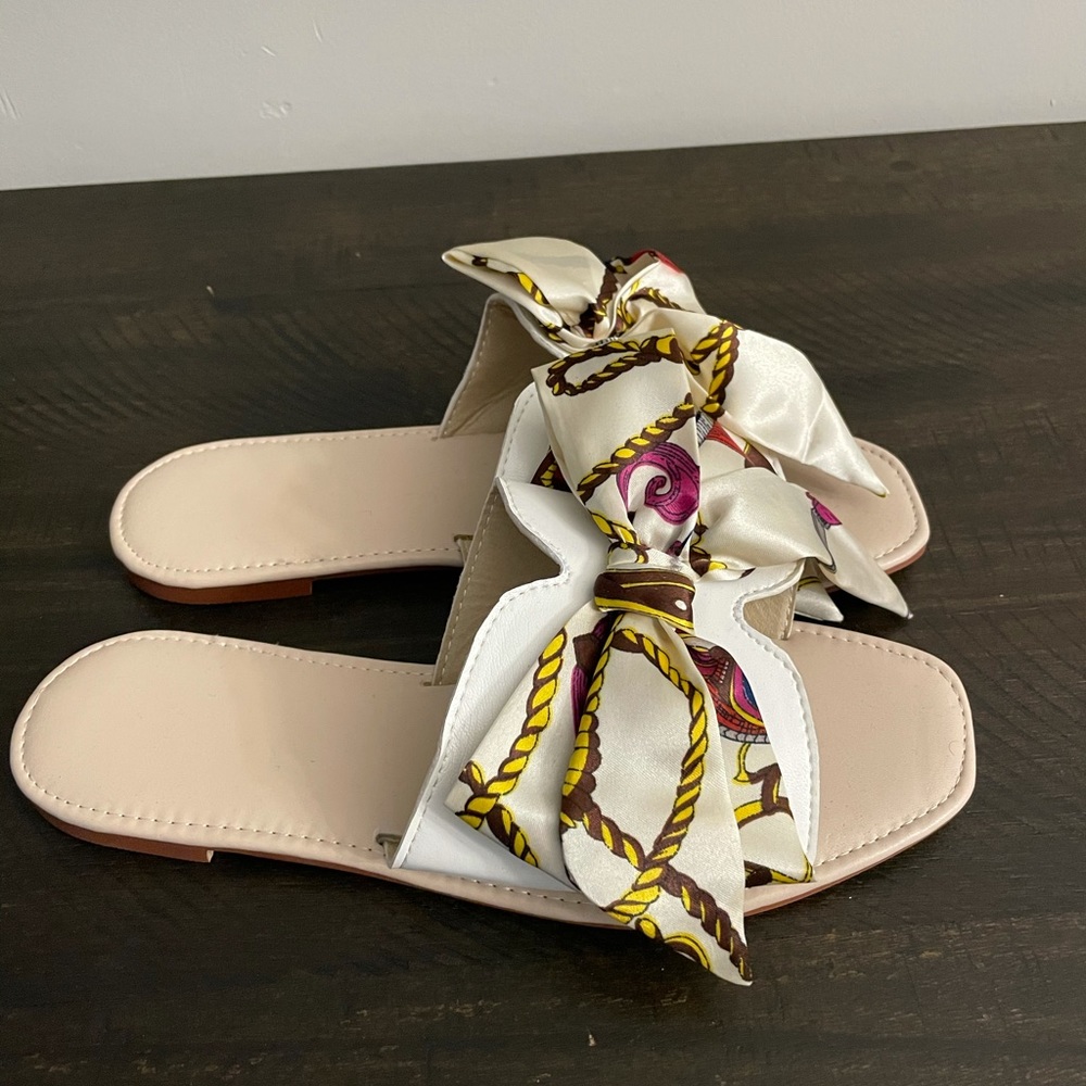 Slide in sandals